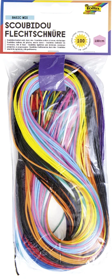 folia Fil pour scoubidou Metallic Mix, longueur: 1 m - OEM 733050