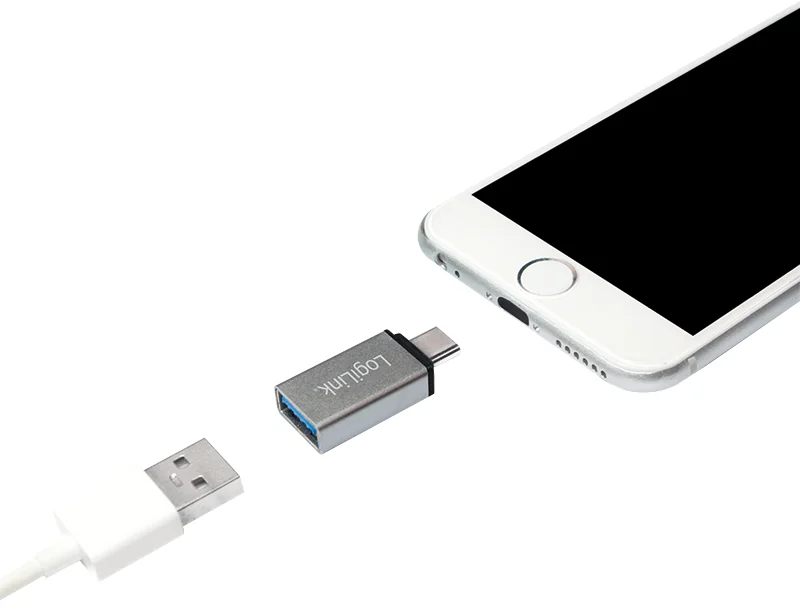 LogiLink kit d'adaptateur USB-C, 2 pièces, argent - OEM AU0040