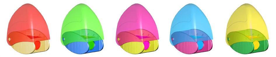Kores Taille-crayon avec réservoir 'Snappy', Boîte ronde, co - lot de 25 - OEM SP35813