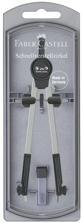 FABER-CASTELL Grand compas, argent / noir - OEM 174207