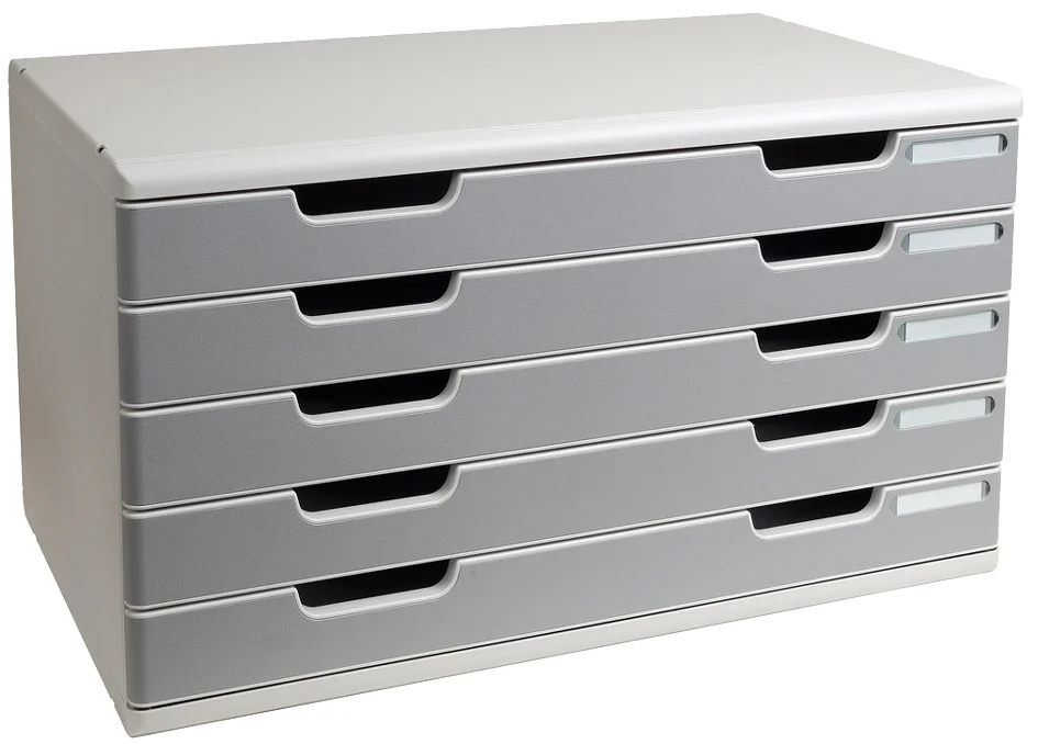EXACOMPTA Module de classement MODULO A3, 10 tiroirs, gris - OEM 324041D