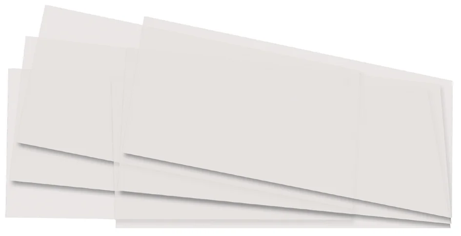 folia Découpes de papier transparent , 220 x 510 mm, blanc - OEM 77085