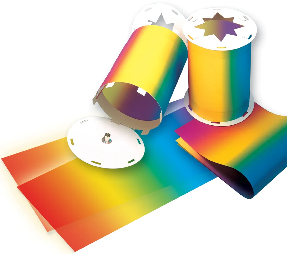 folia Papier transparent à decouper arc-en-ciel,220 x 510 mm - OEM 77084