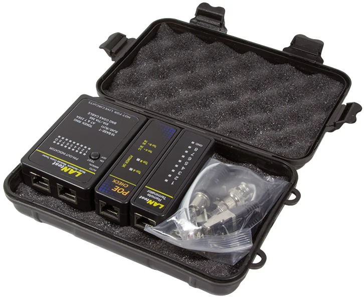 LogiLink testeur de câble réseau avec PoE Finder, noir - OEM WZ0015P