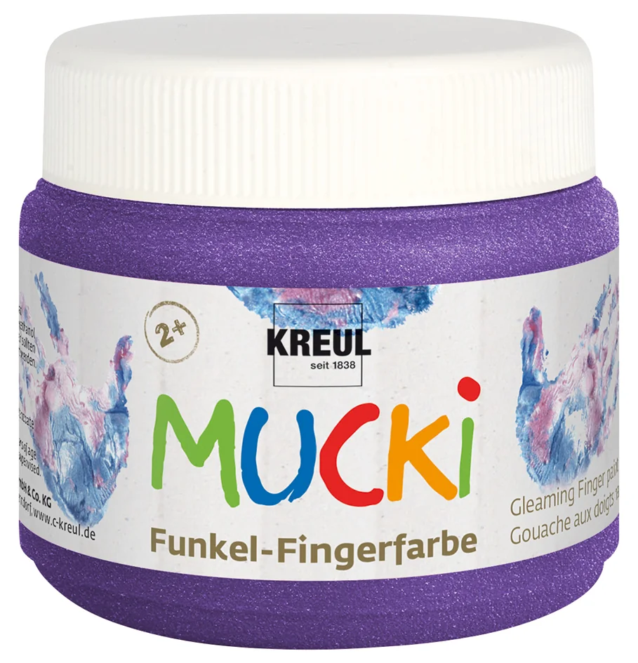 KREUL Gouache aux doigts nacrée 'MUCKI', violet magique - OEM 23121