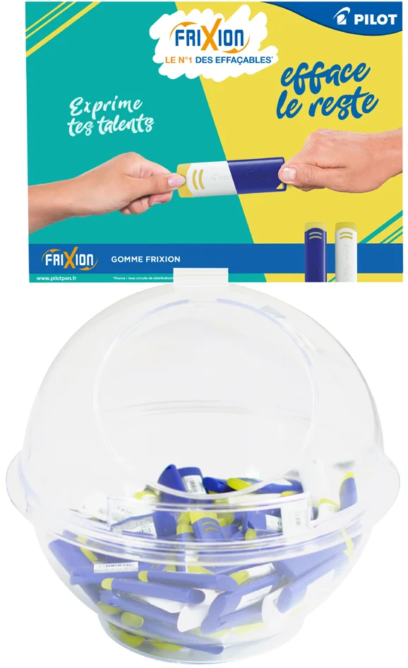 PILOT Gomme en plastique FRIXION, présentoir de 96 pièces - OEM 513261
