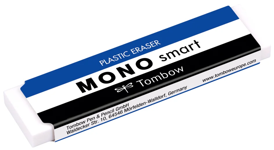 Tombow Gomme en plastique 'MONO smart', extra mince, blanc - OEM ET-ST