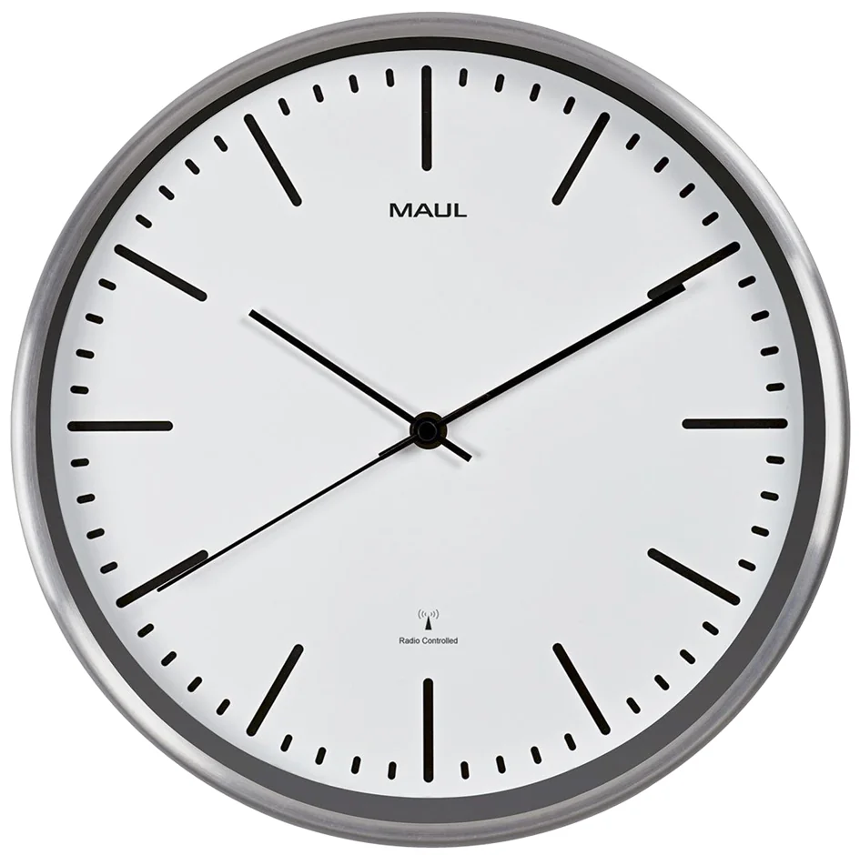 MAUL Horloge murale/horloge radio pilotée MAULfly, blanc - OEM 9063402