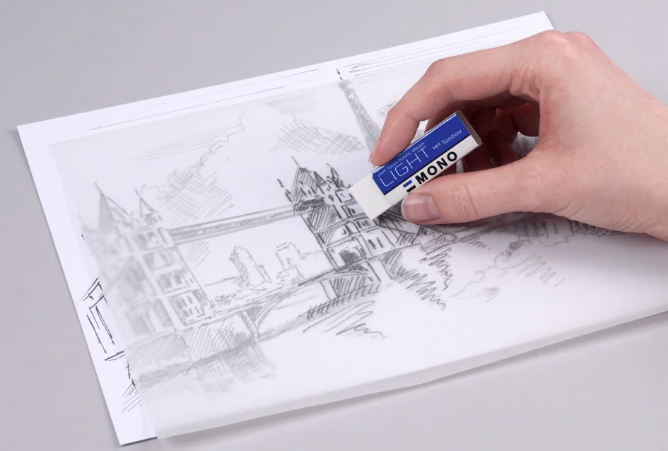 Tombow Gomme en plastique 'MONO light', blanc - OEM PE-LTS