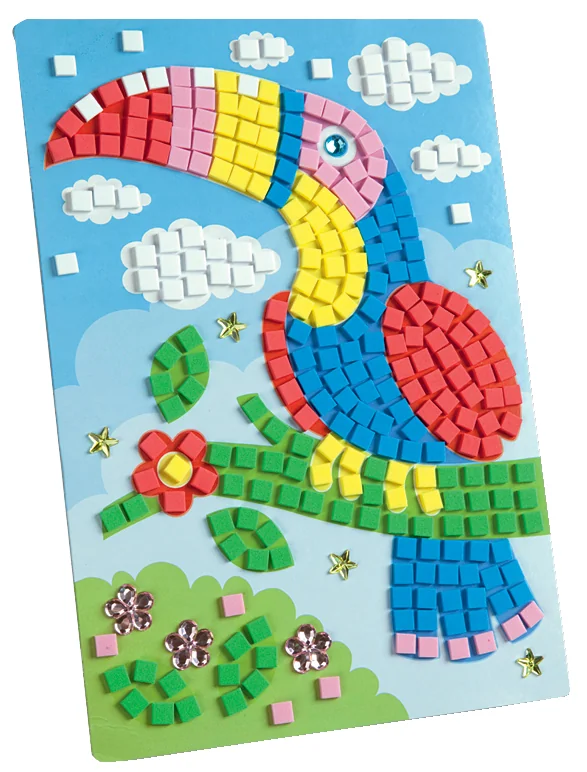 folia Mosaique de mousse caoutchouc 'perroquet', 405 pièces - OEM 23802