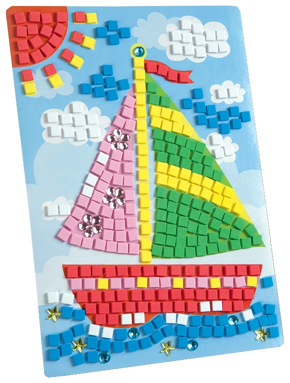 folia Mosaique de mousse caoutchouc 'bateau', 405 pièces - OEM 23806