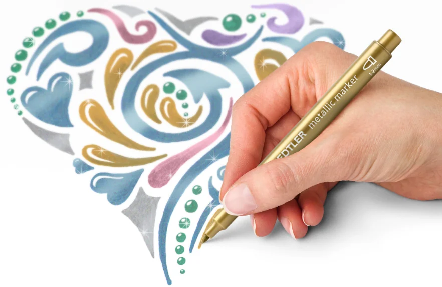 STAEDTLER Marqueur permanent Metallic, présentoir de 100 - OEM 8323 CA100