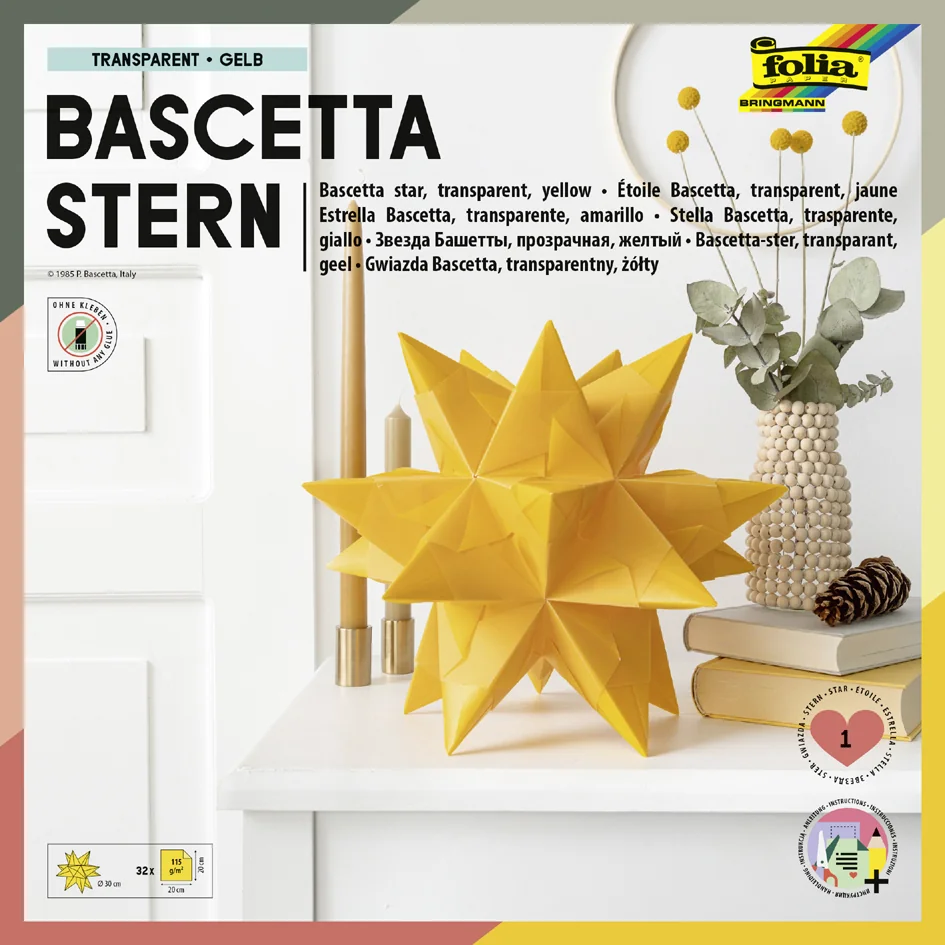 folia Feuilles de papier pliable étoile Bascetta, violet - OEM 860/2020 – Image 2