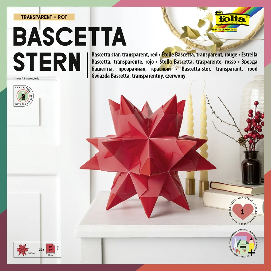 folia Feuilles de papier pliable étoile Bascetta, violet - OEM 860/2020 – Image 4