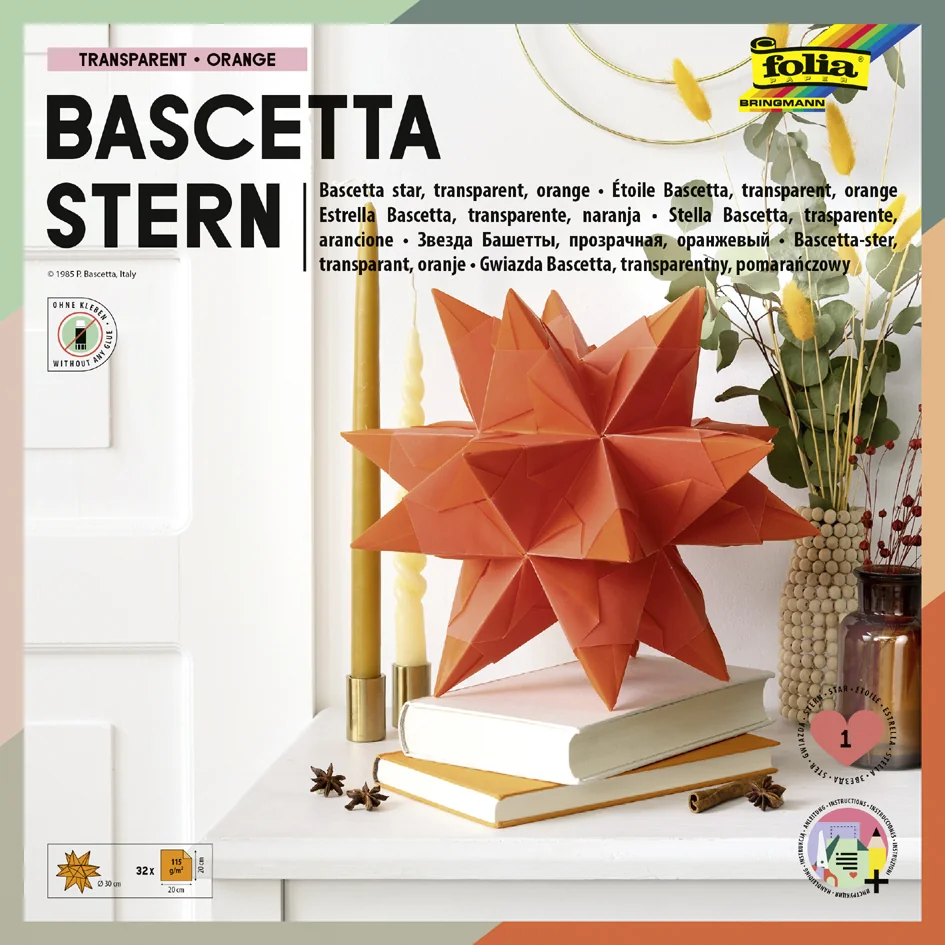 folia Feuilles de papier pliable étoile Bascetta, violet - OEM 860/2020 – Image 7