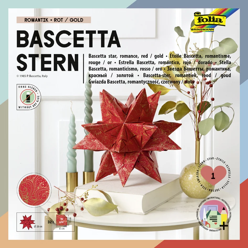 folia Feuilles de papier pliable étoile Bascetta, bleu glace - OEM 402/1515 – Image 6