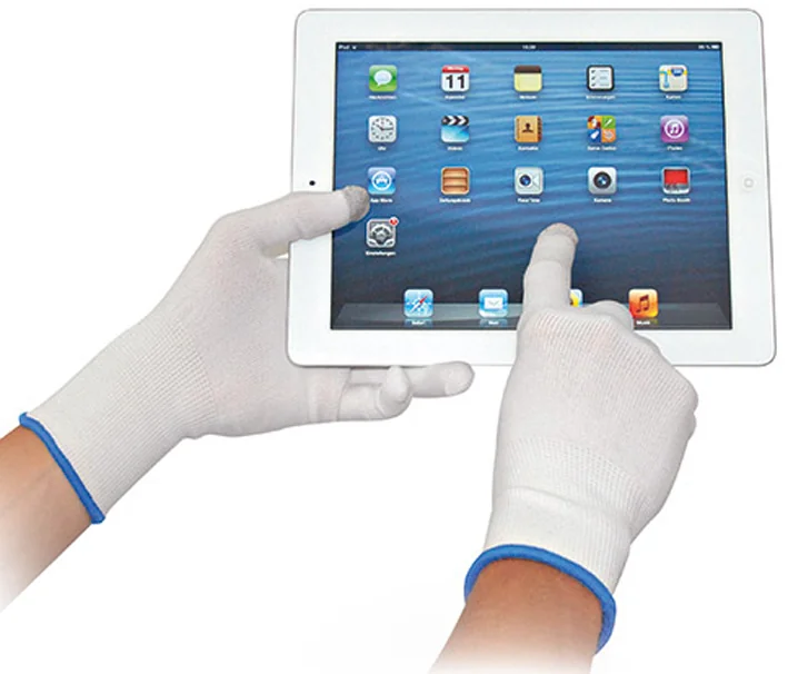 HYGOSTAR Gants de travail Touchscreen 'ULTRA FLEX TOUCH', L - lot de 12 - OEM 33424