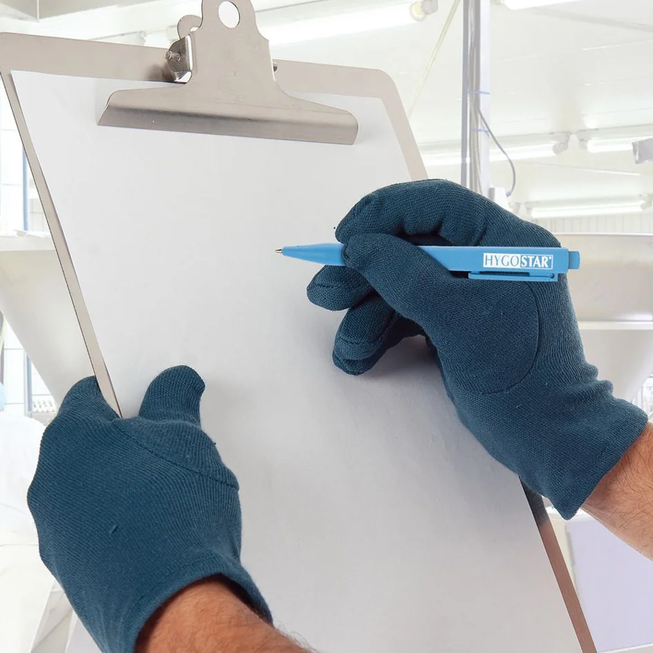 HYGOSTAR Stylo à bille rétractable DETECT, détectable, bleu - OEM 85563