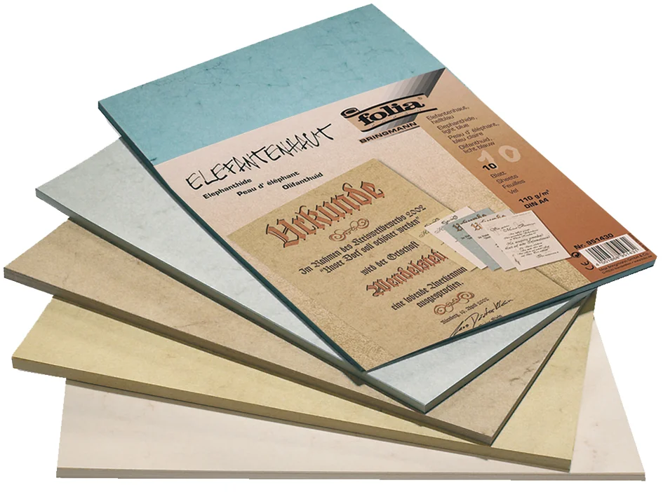 folia Peau d'éléphant, A4, 110 g/m2, gris clair, 10 feuilles - OEM 951480
