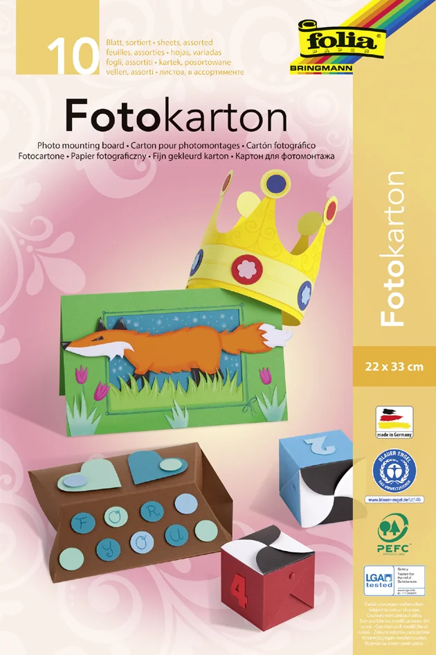 folia Bloc de carton de bricolage, A3, couleurs - OEM 607