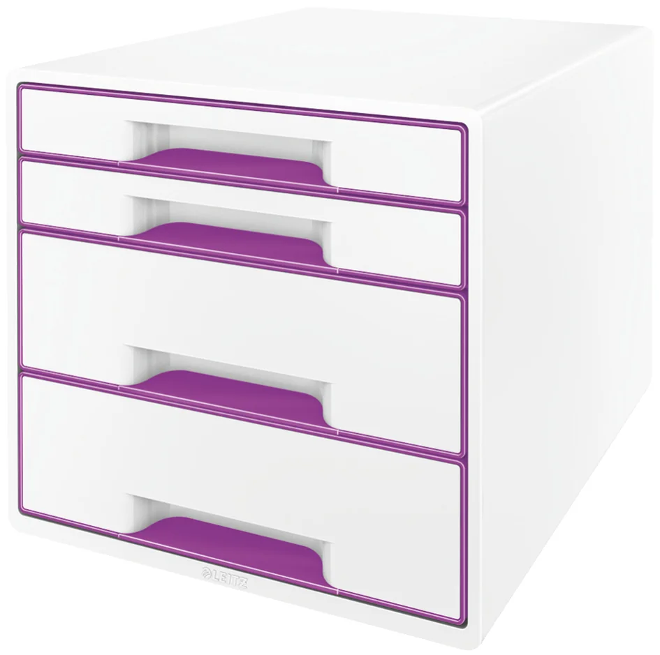LEITZ Bloc de classement WOW CUBE, 4 tiroirs, blanc/vert - OEM 5213-20-54 – Image 5