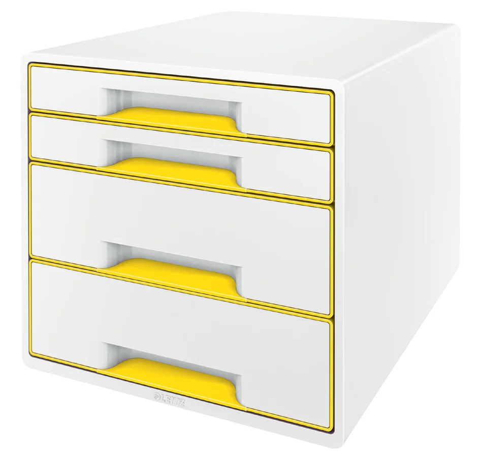 LEITZ Bloc de classement WOW CUBE, 4 tiroirs, blanc/vert - OEM 5213-20-54 – Image 6
