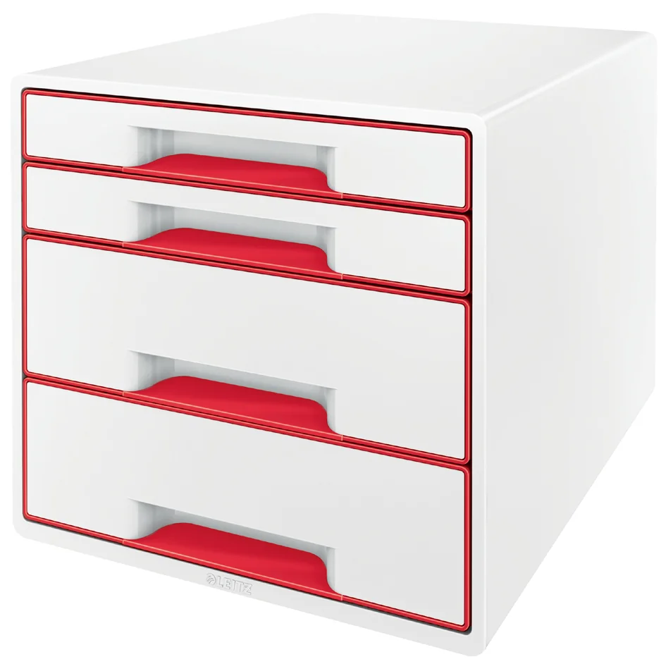 LEITZ Bloc de classement WOW CUBE, 4 tiroirs, blanc/vert - OEM 5213-20-54 – Image 7