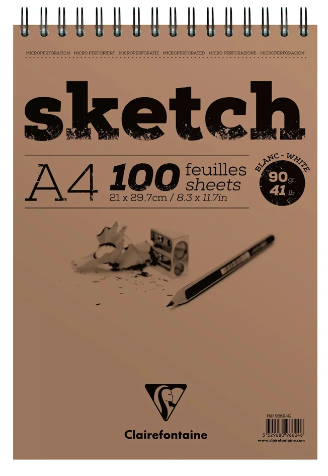 Clairefontaine Bloc croquis SKETCH, A5, 100 feuilles - OEM 96606C
