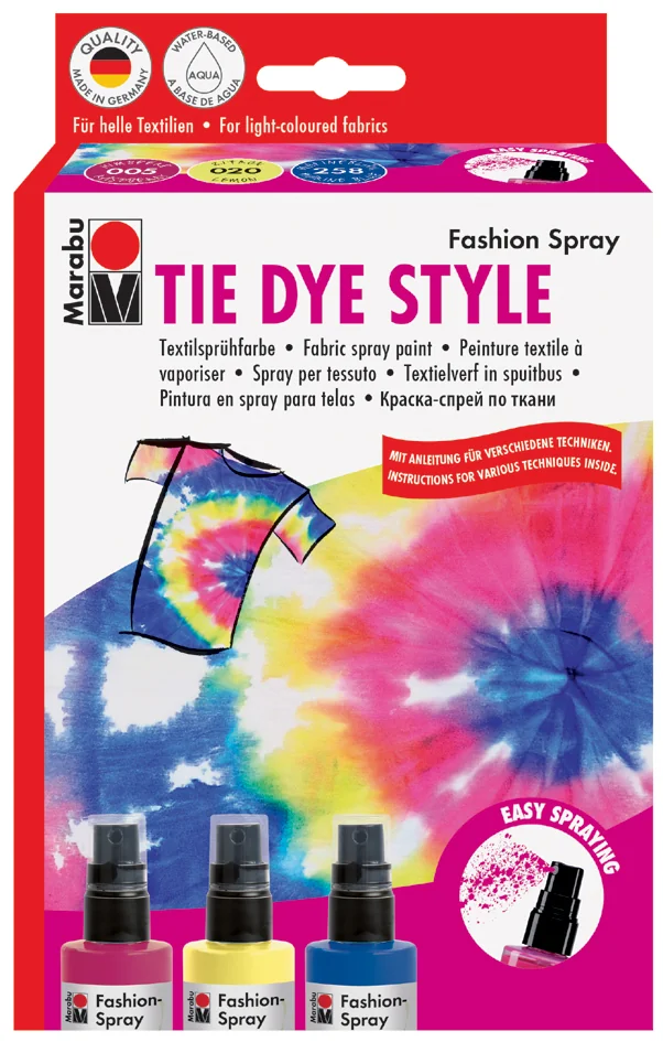 Marabu peinture textile à vaporiser 'Fashion-Spray', Set TIE - OEM 1719000000094