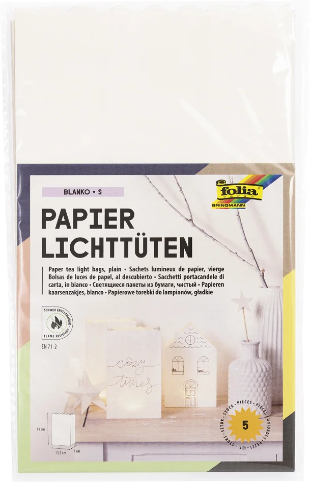 folia Sachet de papier photophore 'uni', petit, en papier - OEM 11900