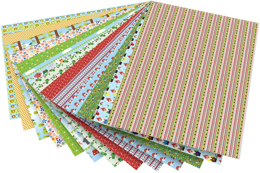 folia Carton à motif 'Jardin', 500 x 700 mm, 270 g/m2 - OEM 47109