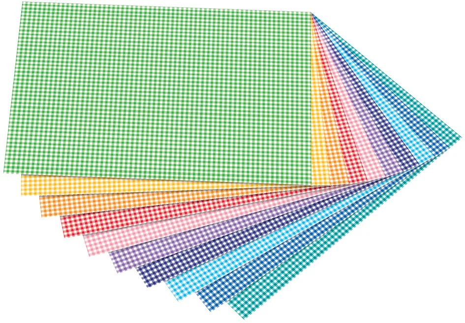 folia Carton à motif 'carreaux petit', 500x 700 mm, 300g /m2 - OEM 47409