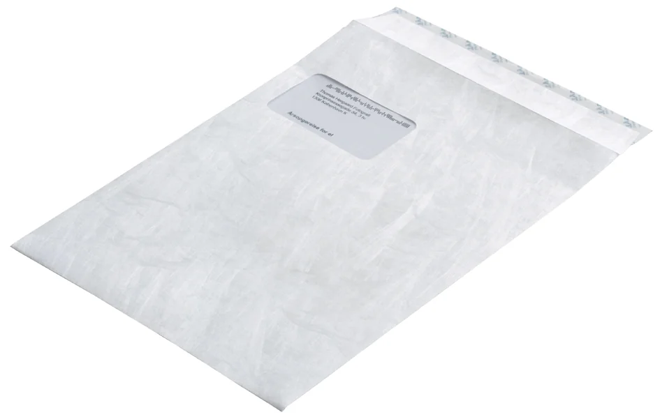 Tyvek Pochettes d'expédition C4, avec fenêtre, 55 g/m2,blanc - OEM 67176