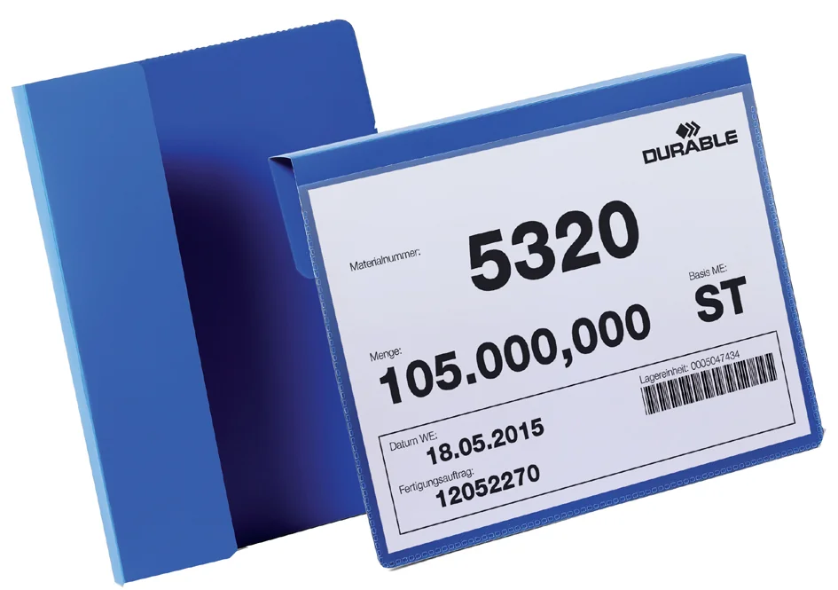 DURABLE Pochette d'identification, avec pli, A5 paysage - OEM 172207 – Image 2