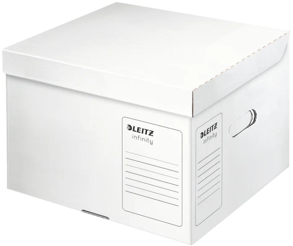 LEITZ boîte d'archivage avec couvercle Infinity, sans acide - lot de 10 - OEM 6103-00-00