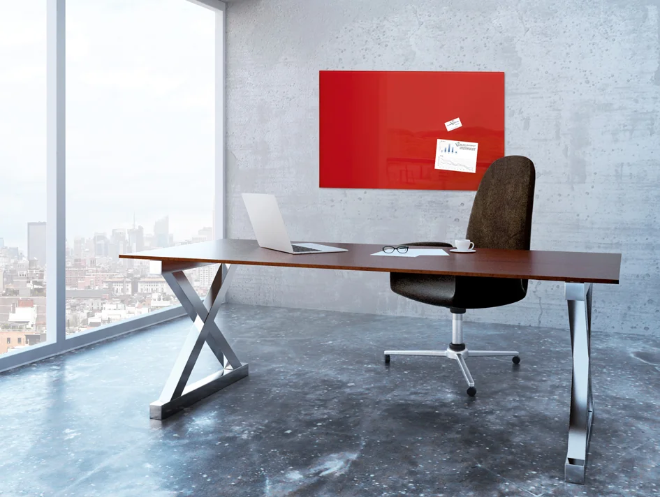 sigel Tableau magnétique en verre 'artverum', rouge - OEM GL142 – Image 3