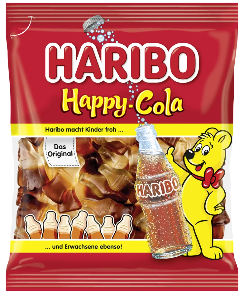 HARIBO Bonbon gélifié aux fruits HAPPY COLA, sachet 175 g - OEM 4001686327517