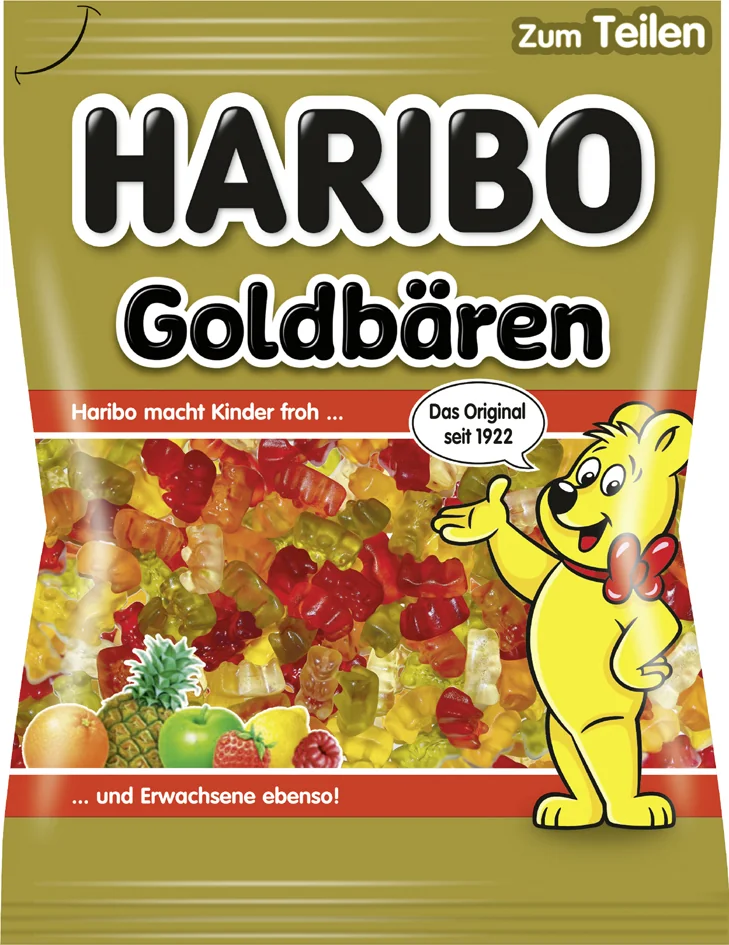 HARIBO Bonbon gélifié aux fruits Goldbären, sachet de 175 g - OEM 4001686322840