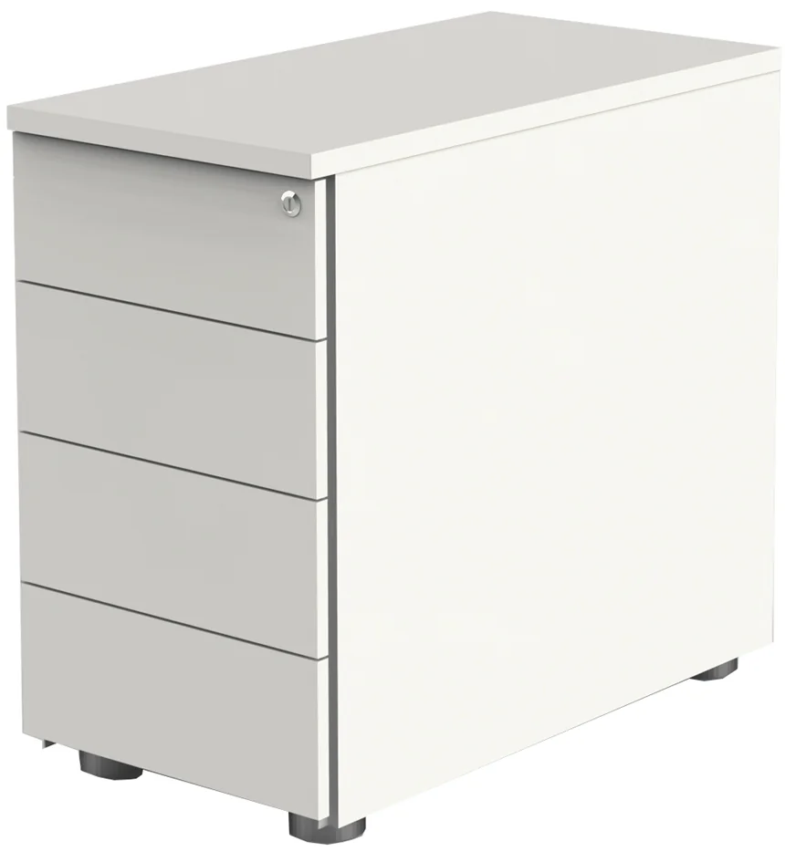 kerkmann Caisson mobile, 4 tiroirs, blanc/chêne - OEM 12419955
