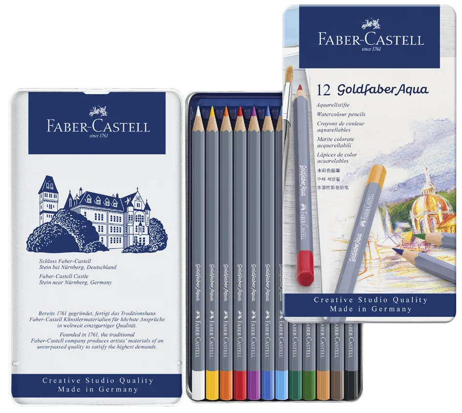 FABER-CASTELL Crayons de couleur aquarellables GOLDFABER - OEM 114624