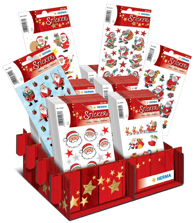 HERMA Autocollants de Noël DECOR 'Nicolas & Co.', présentoir - OEM 15236
