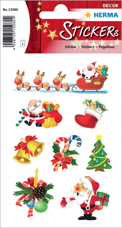 HERMA Sticker de Noël DECOR 'Père Noël' - OEM 15080