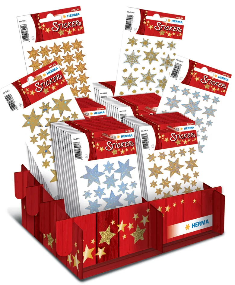 HERMA Autocollants de Noel DECOR 'moments forts', présentoir - OEM 15281