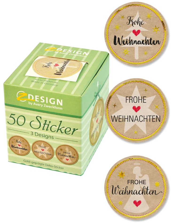AVERY Zweckform ZDesign Sticker de Noël sur rouleau - OEM 56829