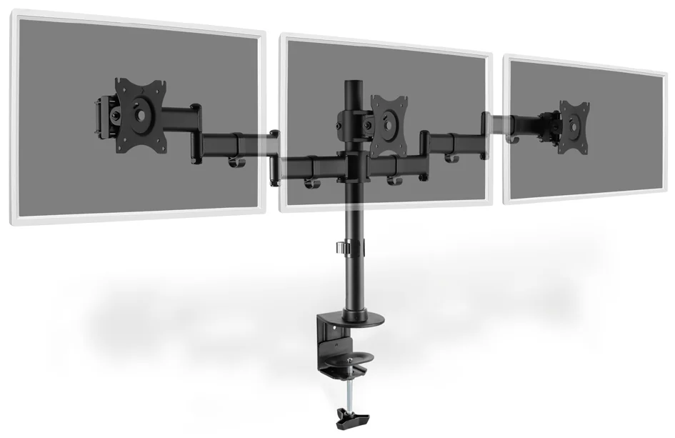 DIGITUS Support triple écran LCD/LED/TFT, max. 69 cm (27') - OEM DA-90362