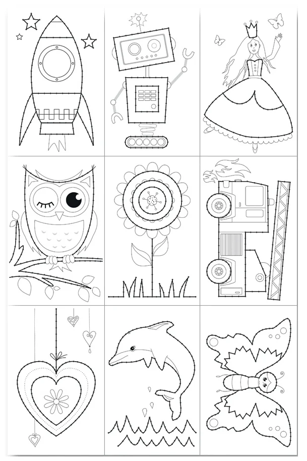 folia Cartes à coudre, 110 x 170 mm, assorti - OEM 2309 – Image 3