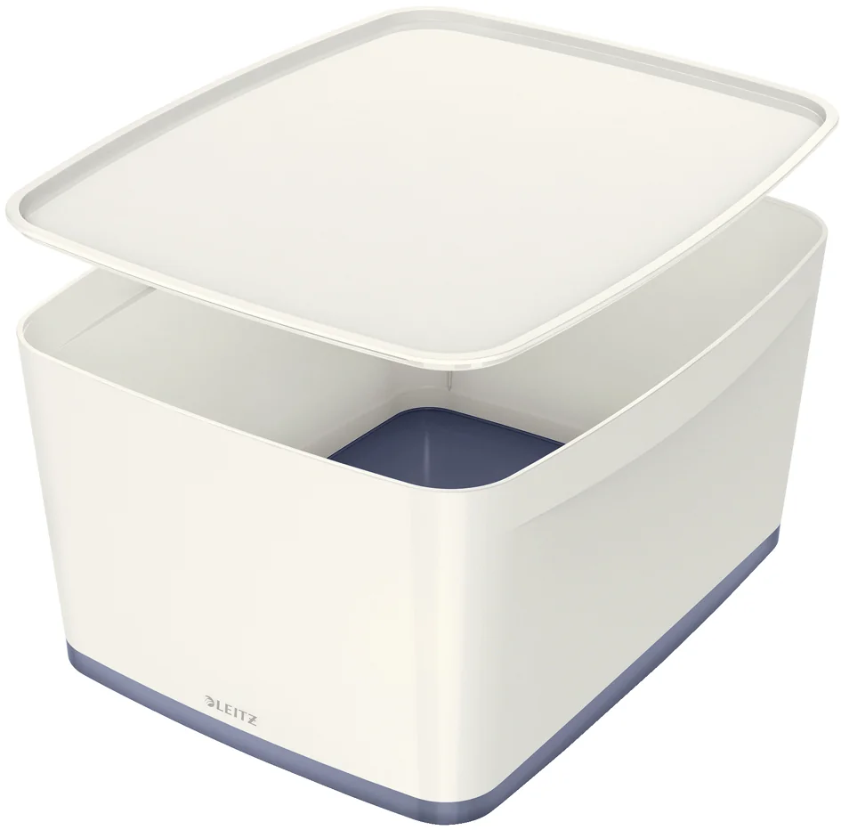 LEITZ Plumier My Box, long, blanc/gris - OEM 5258-10-01