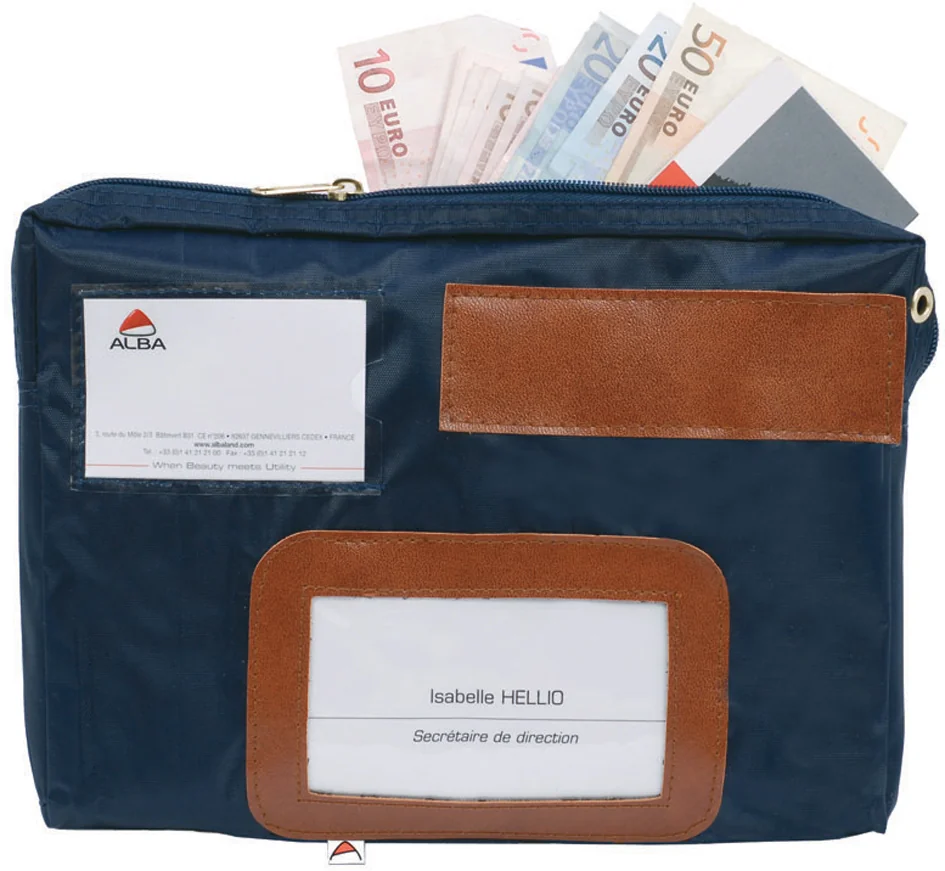 ALBA Sac navette 'POCAIS', avec soufflet, polyester, bleu - OEM POCAIS