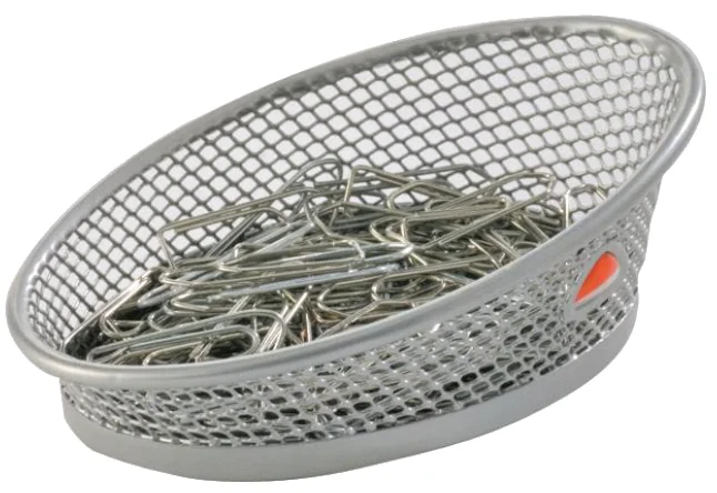 ALBA Distributeur de trombones Mesh, en fil d'acier, gris - OEM MESHCLIP M