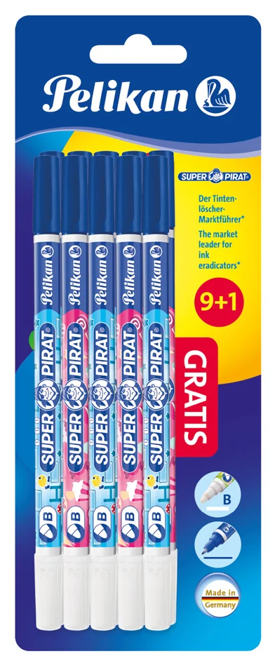 Pelikan Effaceur d'encre Super Pirat 850B, 10 pièces - OEM 300004121